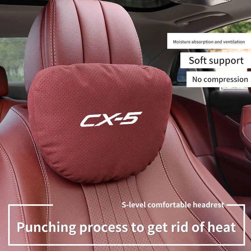 Suede Car Headrest Neck Pillow | Maybach S-Class Inspired Design MyPetiteCar.com