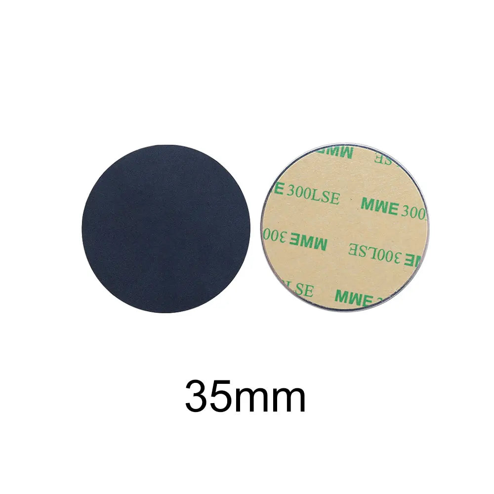 10pcs Black Magnetic Metal Plates for Car Phone Holder | Universal Iron Sheet Disk Sticker Mount MyPetiteCar.com
