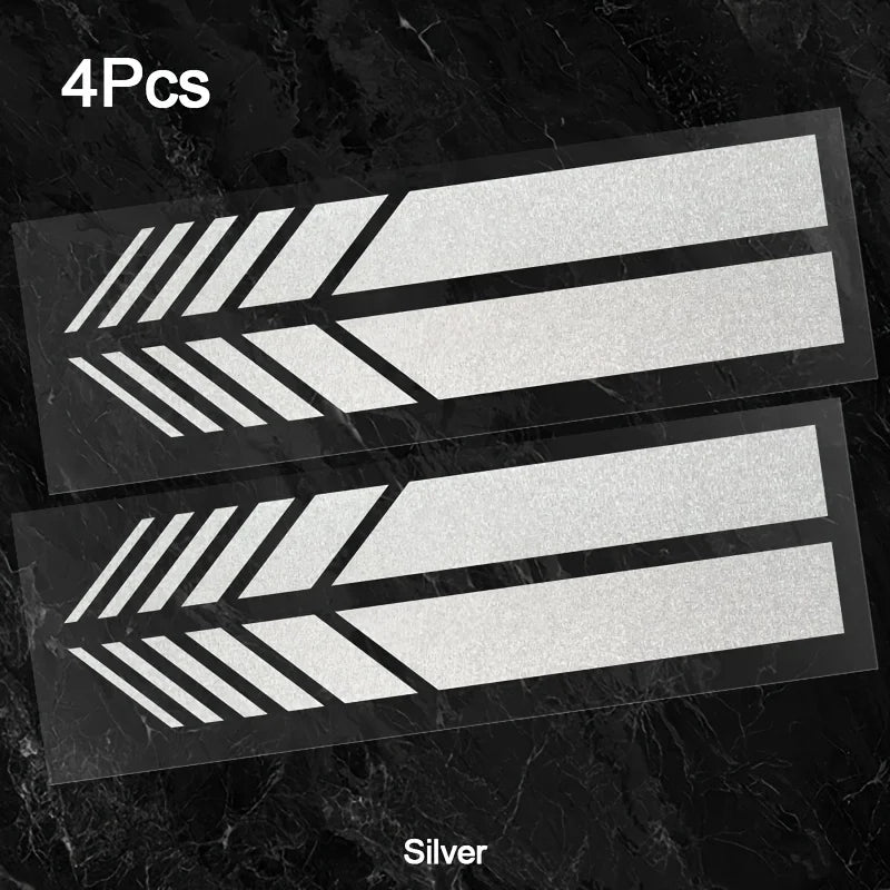 Classic JDM Reflective Stripes Vinyl Decal Kit | 4pcs Self-Adhesive Car Body Stickers MyPetiteCar.com
