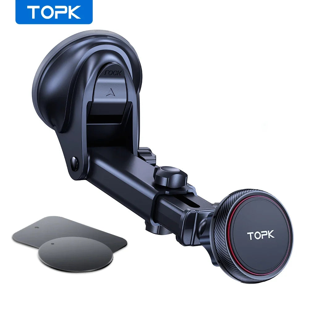 TOPK Magnetic Car Phone Mount | Strong N52 Magnet Dashboard Windshield Car Phone Holder MyPetiteCar.com