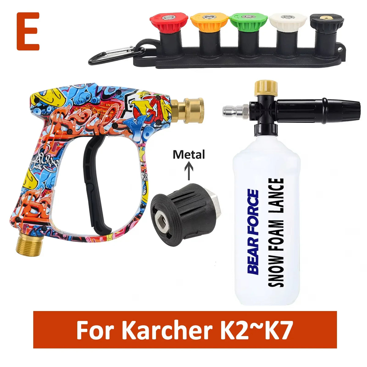 Pressure Washer Water Gun Kit | Universal Quick Connector Spray Gun for Karcher Nilfisk Parkside Bosch MyPetiteCar.com