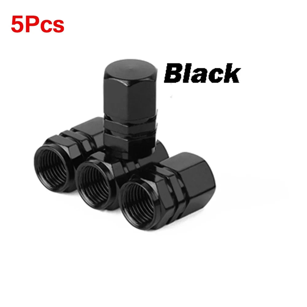 Aluminum Alloy Tire Valve Caps | 5 or 10 Pack Waterproof Dustproof Stem Covers MyPetiteCar.com