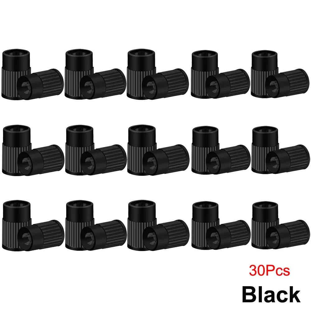 Plastic Tire Valve Caps with Built-in Valve Core Remover | Universal Stem Covers for Cars, Bikes, Trucks MyPetiteCar.com