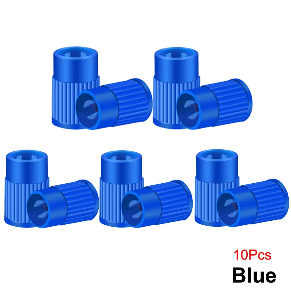 Plastic Tire Valve Caps with Built-in Valve Core Remover | Universal Stem Covers for Cars, Bikes, Trucks MyPetiteCar.com