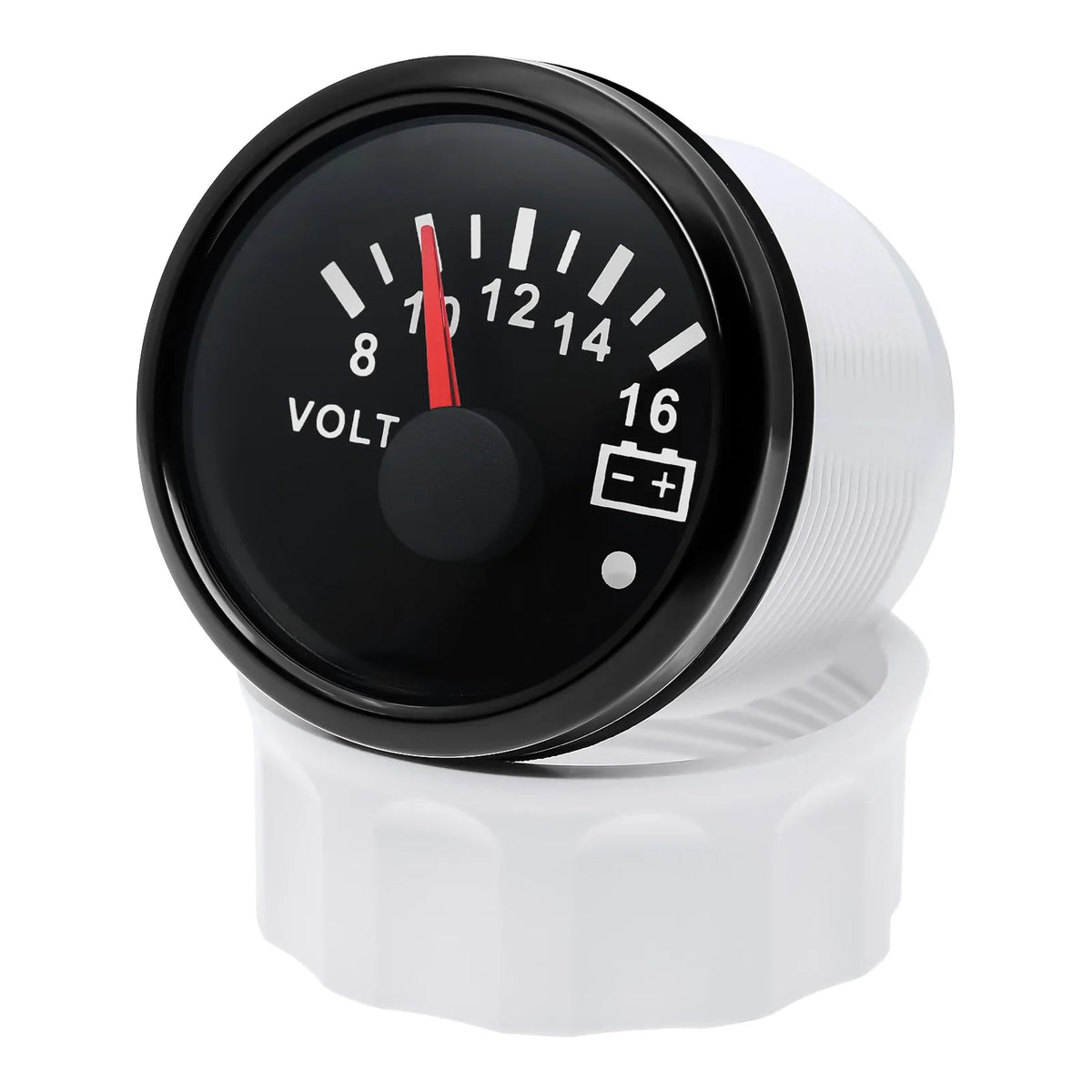 7 Color Backlight 52mm Voltmeter with Alarm | 8-16V / 18-32V for 12V 24V Car Marine MyPetiteCar.com