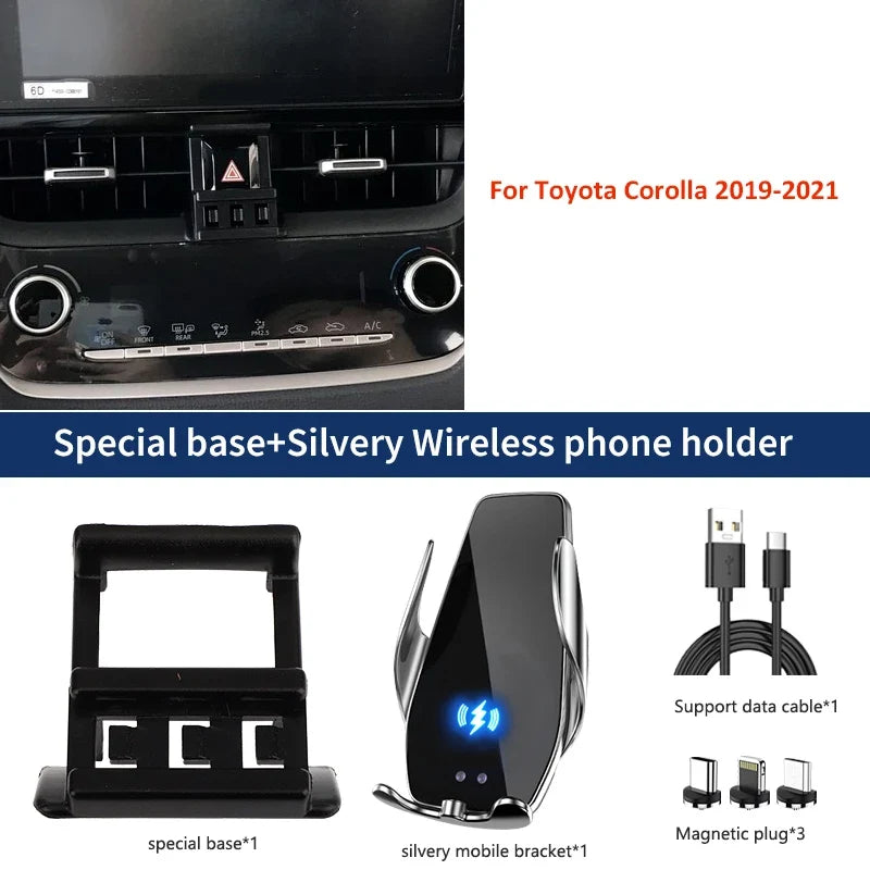 Phone Holder For Toyota Corolla MK12 2019-2021 Wireless Charging