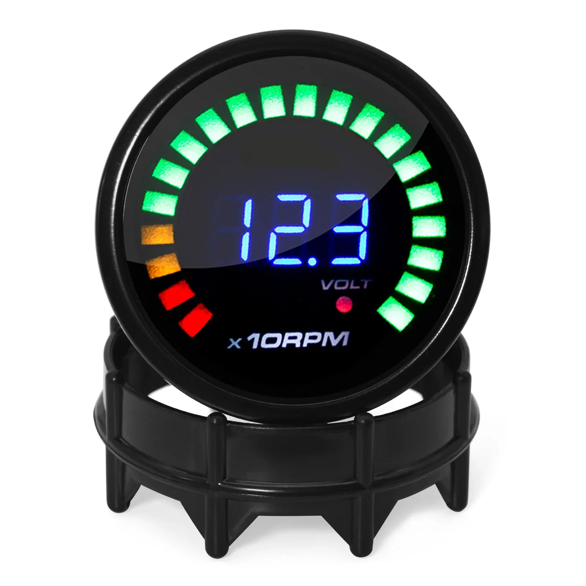 2" 52MM Digital LED Gauge Set | PSI Boost Vacuum Water Temp Oil Temp Oil Press Voltmeter Air/Fuel Ratio EGT RPM Tachometer MyPetiteCar.com