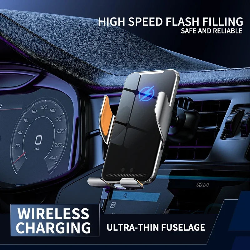 Car Wireless Charger Magnetic Auto Car Mount Phone Holder | Fast Charging Compatible with iPhone and Samsung MyPetiteCar.com