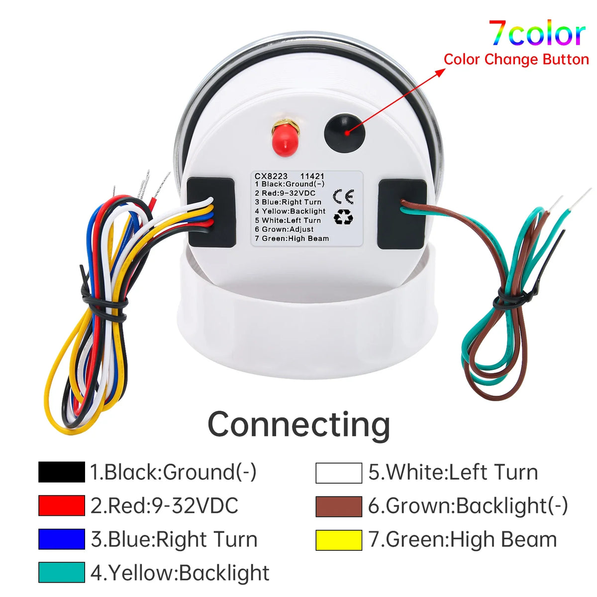 85mm GPS Speedometer 0-160 MPH 0-200 KM/H with 7 Color Backlight | Digital Speed Gauge for Car, Marine, Boat MyPetiteCar.com