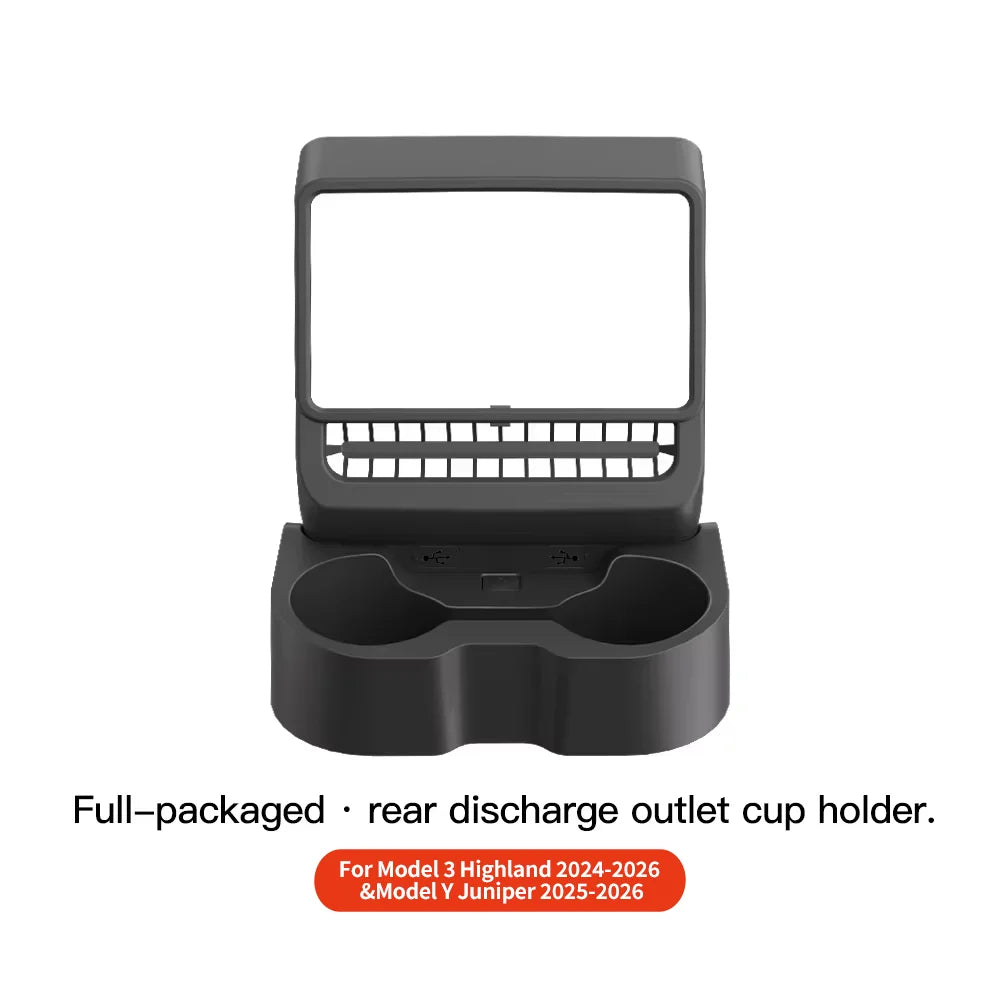 YZ Tesla Model 3/Y/Highland/Juniper Rear Console Air Vent Cover | Interior Dust Protection MyPetiteCar.com