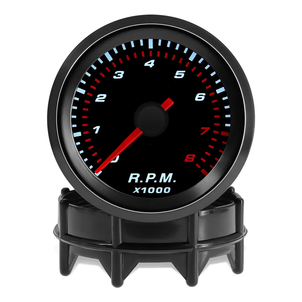 0~8000 RPM 2" 52mm Universal Car Tachometer with White LED Pointer | Smoke Lens Gauge MyPetiteCar.com