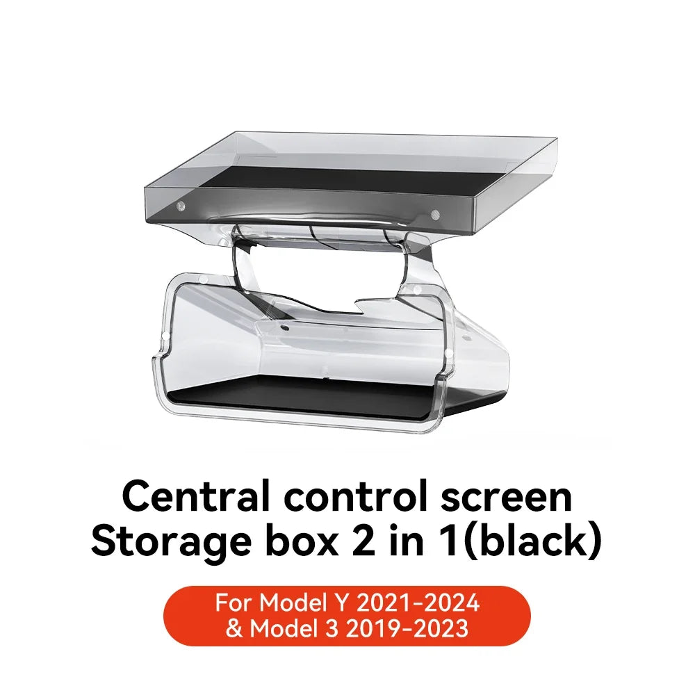 YZ Hidden Screen Storage Box for Tesla Model 3 Y Highland Juniper 2021-2025 | Magnetic Magsafe Storage MyPetiteCar.com
