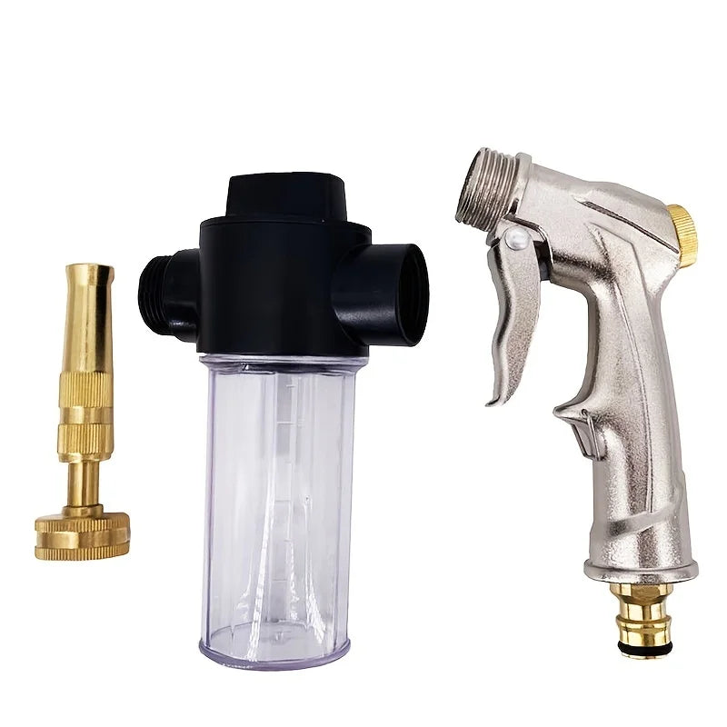High Pressure Foam Kettle Water Gun | Car Washing & Garden Hose Nozzle