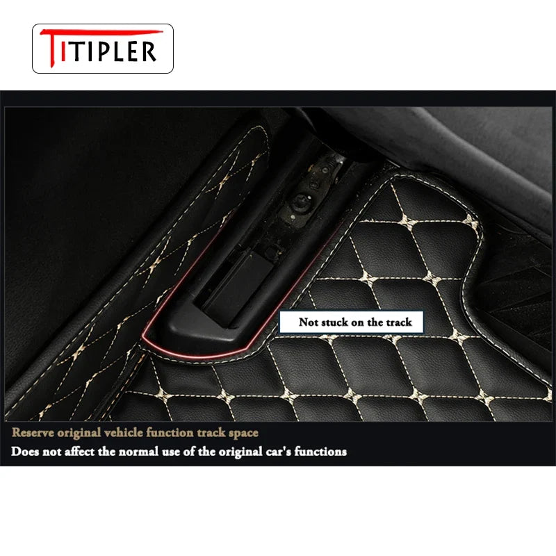 Custom Car Floor Mats For DS4 Synthetic Fiber Artificial Leather