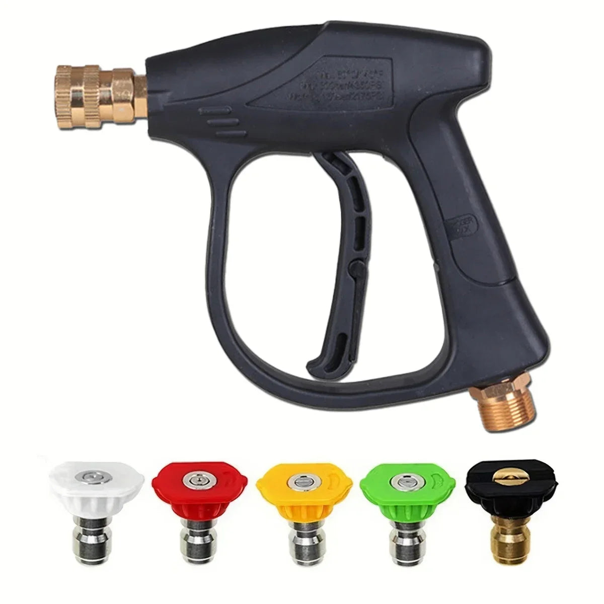 High Pressure Car Wash Water Gun | Aluminum Core with Quick Insertion and Five-Color Fan Nozzle MyPetiteCar.com