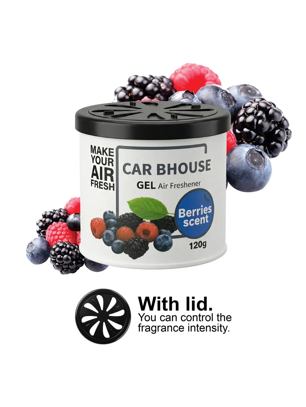 Dual-Purpose Car and Home Air Freshening Gel | 120g Long-Lasting Fruity and Floral Scent MyPetiteCar.com