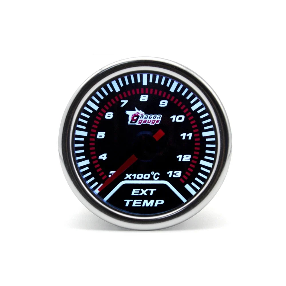 2" 52mm Car Turbo Gauge Set | Boost Water Temp Oil Pressure Tachometer Voltmeter