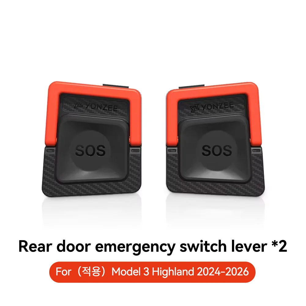 YZ Rear Door Emergency Safety Pull Rope | For Tesla Model Y/Juniper 2021-2026 & Model 3 Highland MyPetiteCar.com