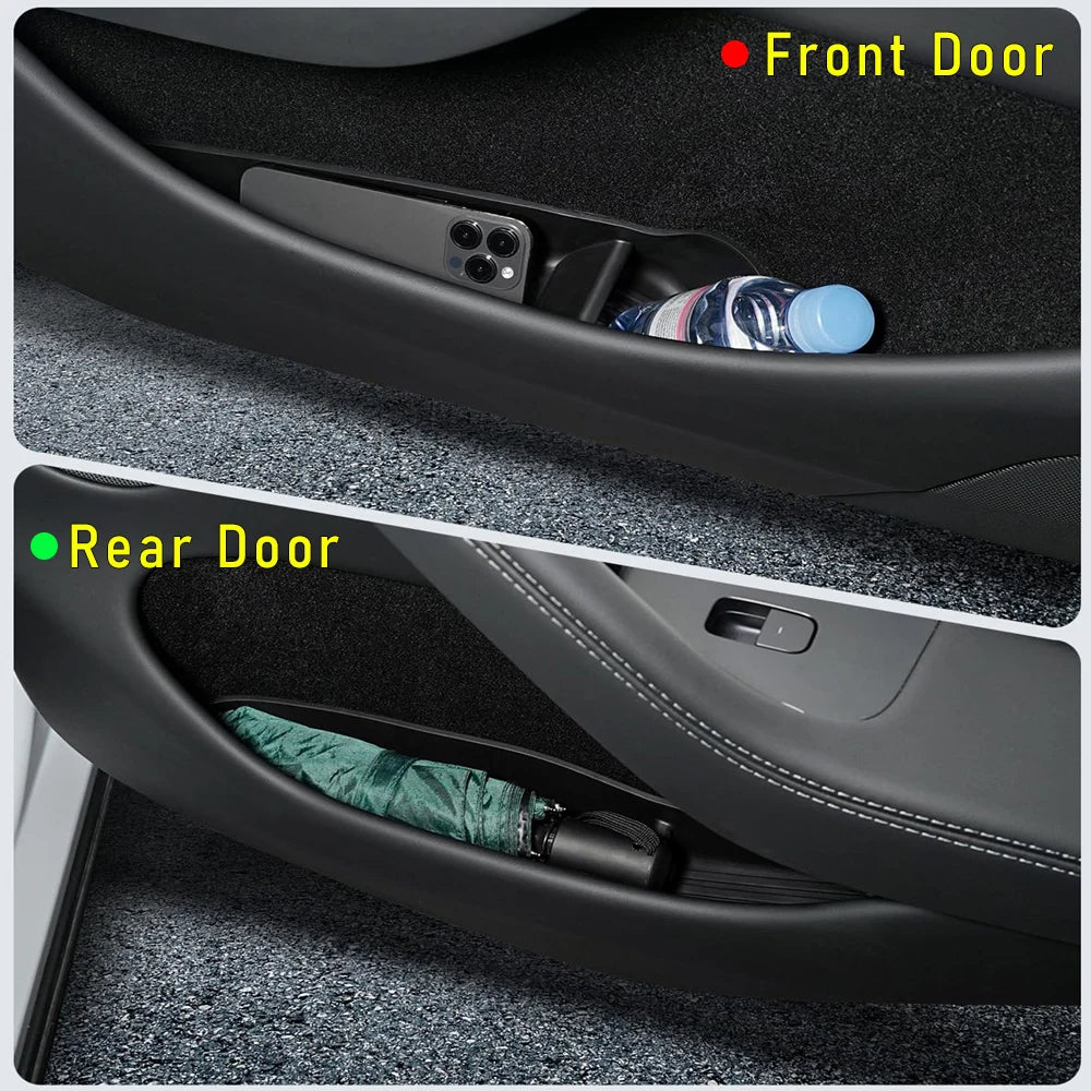 USVOTOV Car Door Side Storage Box | Tesla Model Y 2025 2026 Juniper Model 3 Accessories