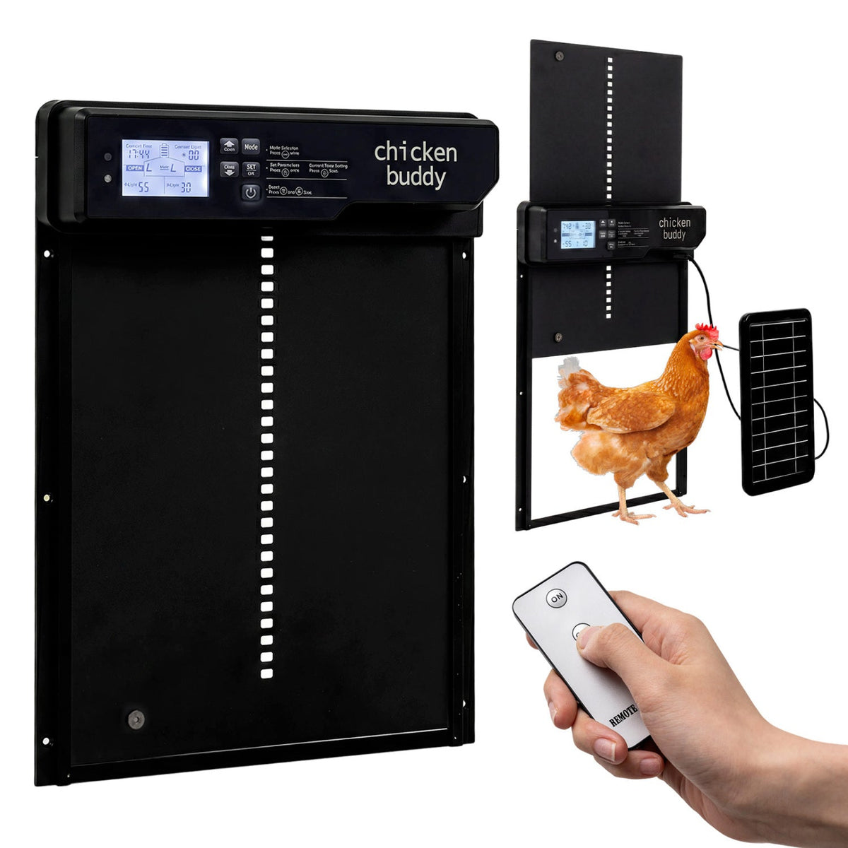 Solar Powered Automatic Chicken Coop Door with Remote Control DirectDeals