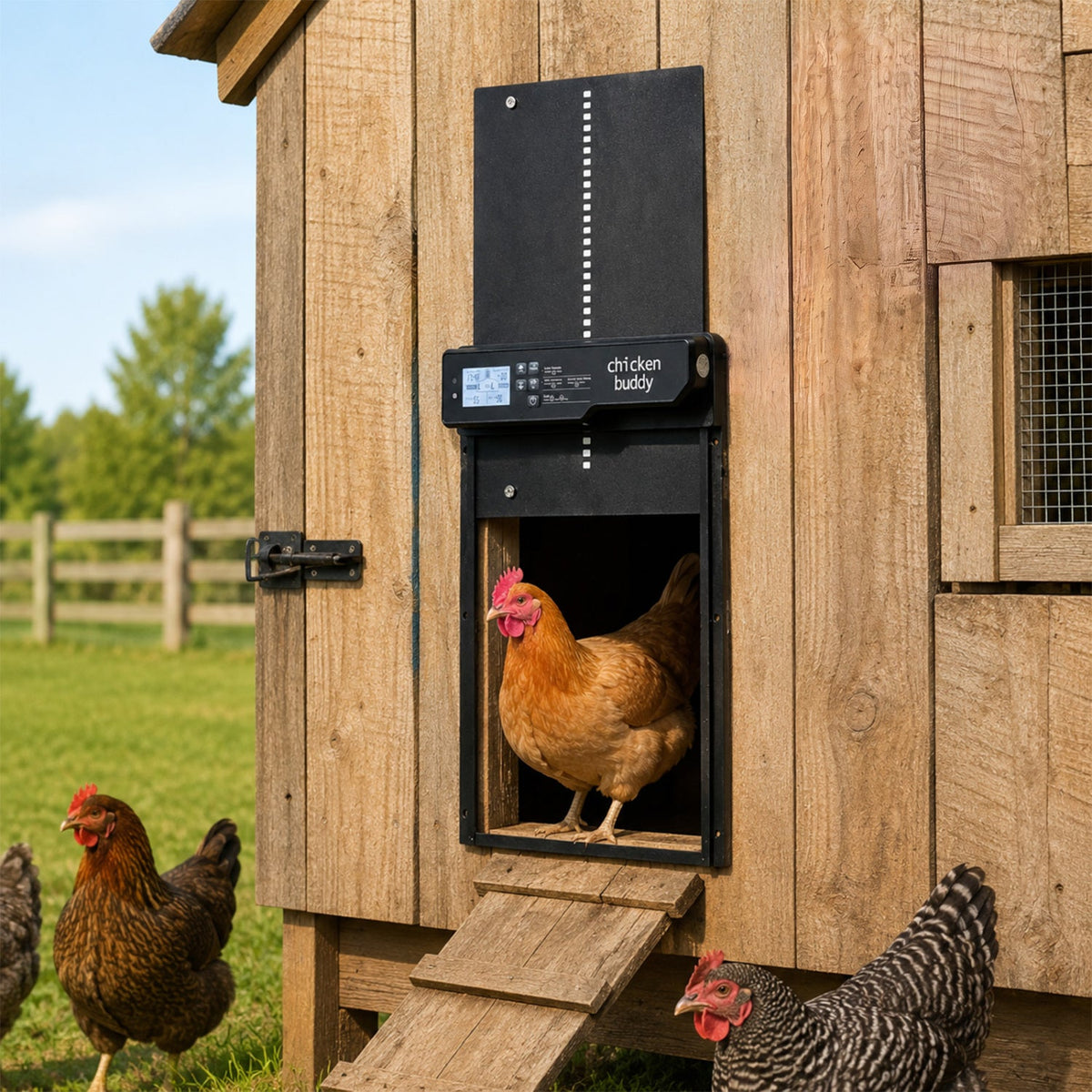 Solar Powered Automatic Chicken Coop Door with Remote Control DirectDeals