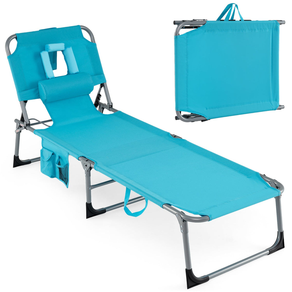 Tanning Chair with Face Arm Holes Folding Chair DirectDeals