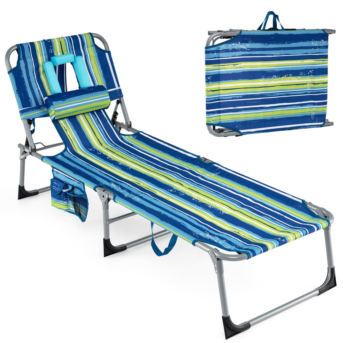 Tanning Chair with Face Arm Holes Folding Chair DirectDeals