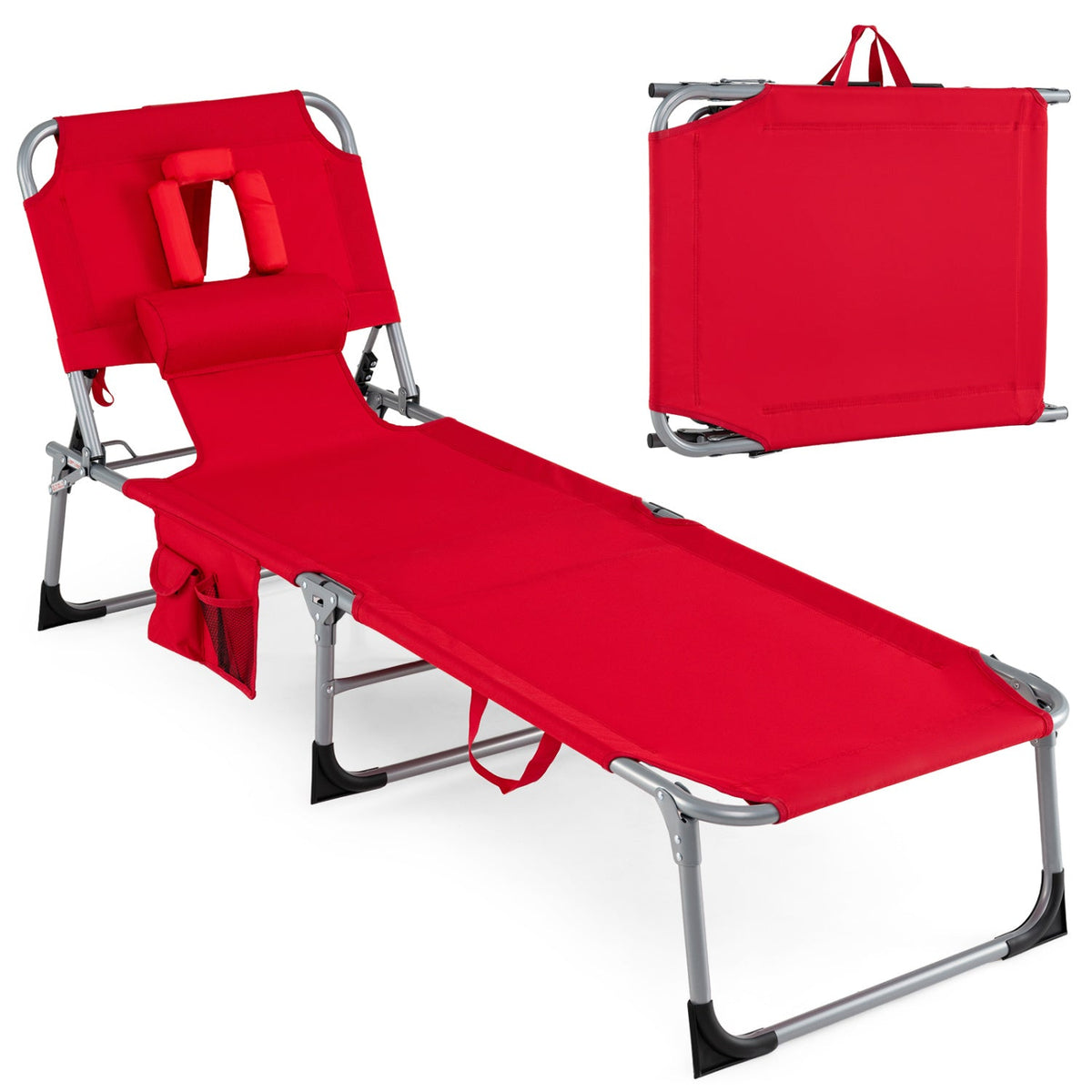 Tanning Chair with Face Arm Holes Folding Chair DirectDeals