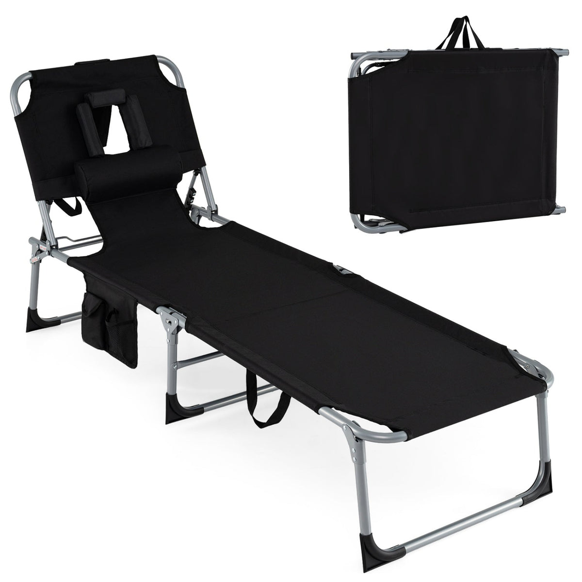 Tanning Chair with Face Arm Holes Folding Chair DirectDeals