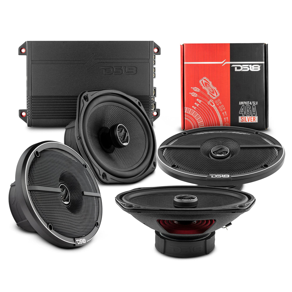 DS18 2012-2017 Toyota CAMRY  Front and Back Doors Speakers Better Upgrade/Replacement Package 1600 Watts DS18