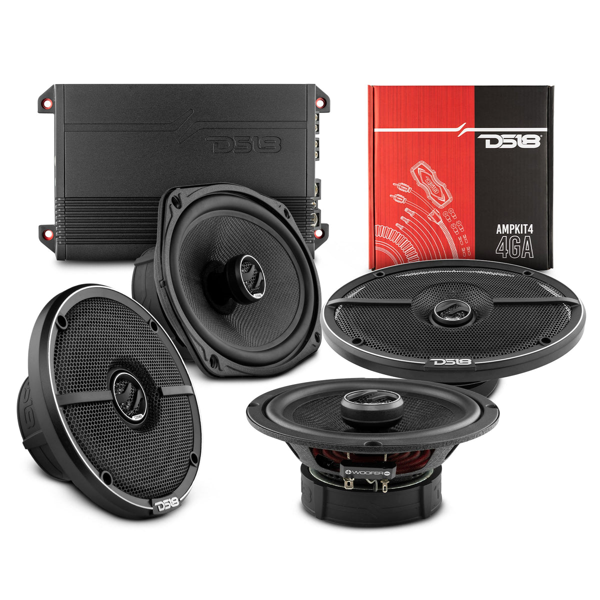 2016-2021 Chevy Silverado 1500 Crew and Extended Cab Front and Back Doors Speakers Good Upgrade/Replacement Package 1600 Watts DS18