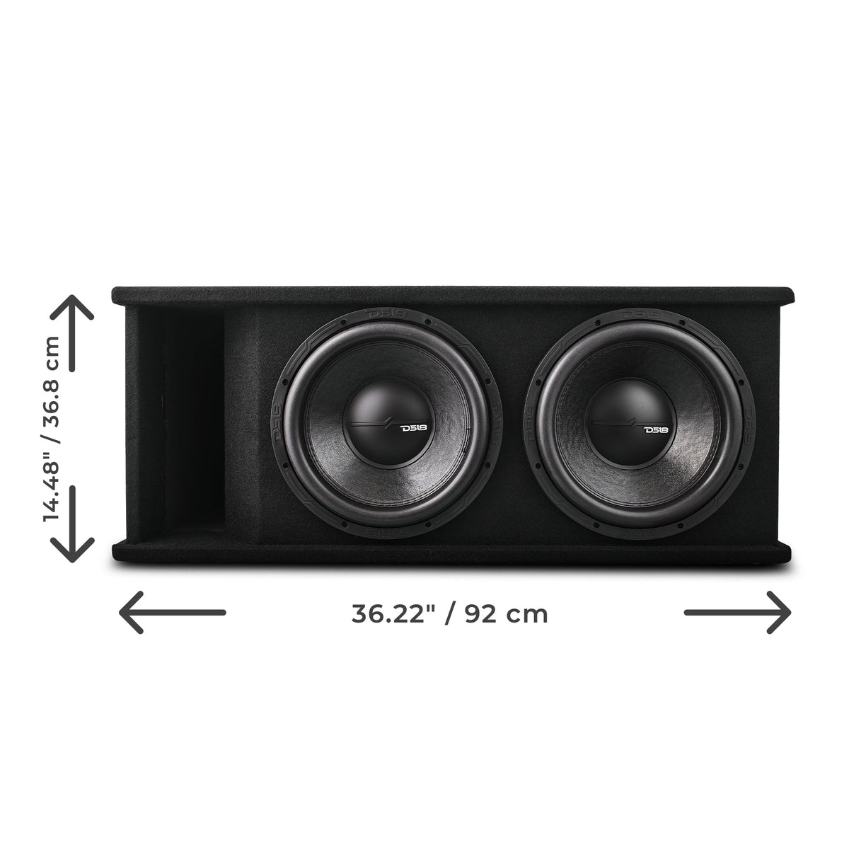 Dual 12" Loaded Subwoofer Ported Enclosure With ZR12.2 1600 Watts Rms DS18