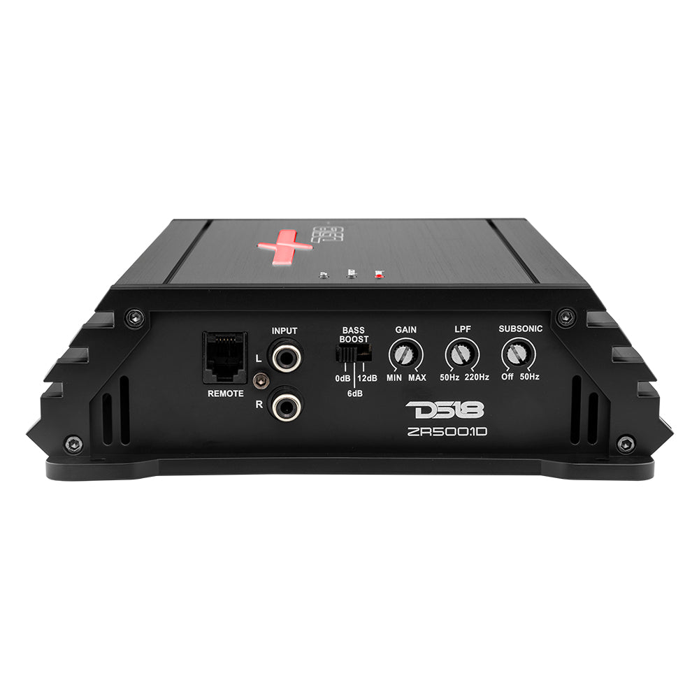 ZR 1-Channel Class D Amplifier 500 Watts Rms @ 1-Ohm DS18