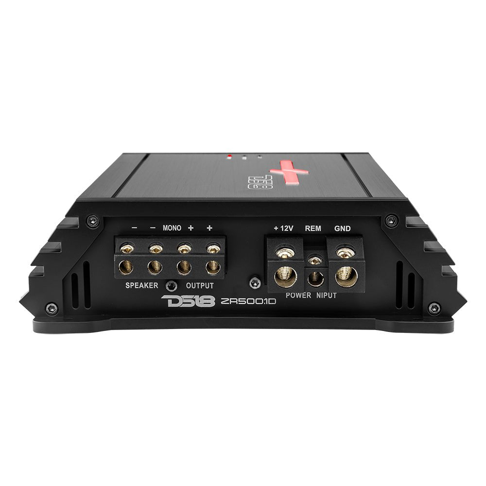 ZR 1-Channel Class D Amplifier 500 Watts Rms @ 1-Ohm DS18