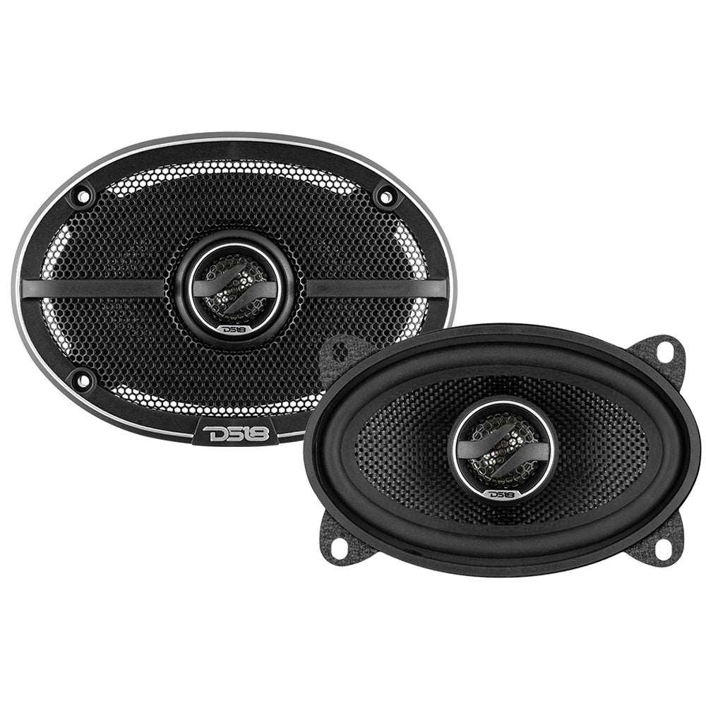 ZXI 4x6" 2-Way Coaxial Speakers with Kevlar Cone | 60 Watts RMS 4-Ohm DS18