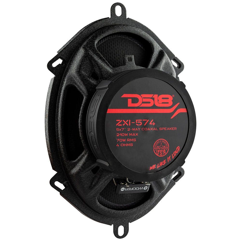 ZXI 5x7" 2-Way Coaxial Speakers with Kevlar Cone | 70 Watts Rms 4-Ohm DS18