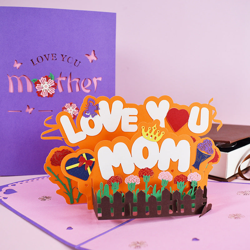 3D PopUp Flower Bouquet Greeting Cards Gifts
