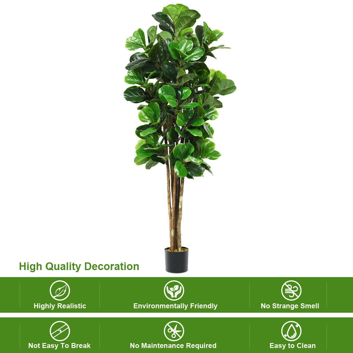 6-Feet Artificial Indoor-Outdoor Home Decorative Planter DirectDeals