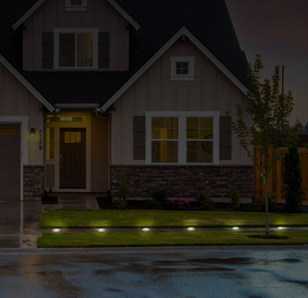 4pcs Solar Ground Light Waterproof Buried Light In-Ground Path Deck Lawn Patio Light 4LED GBruno Store