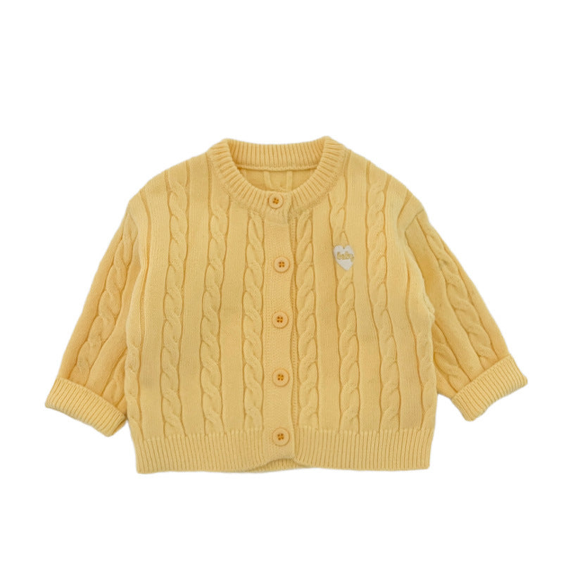 Twist-knit Cardigan Autumn Kids Clothing Outerwear My Store
