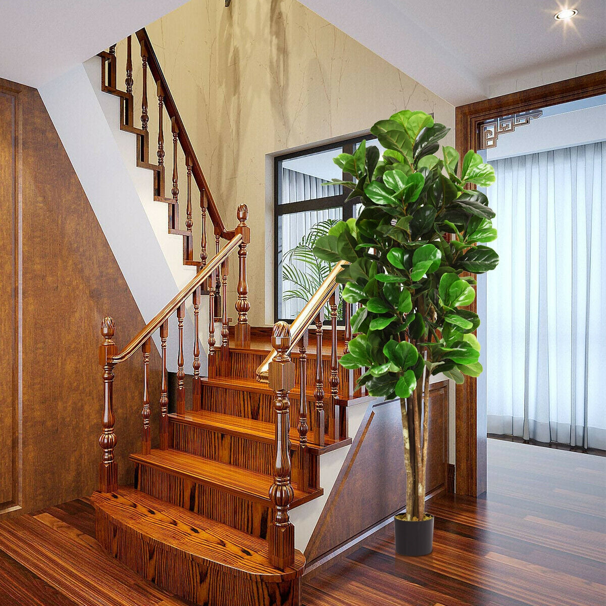 6-Feet Artificial Indoor-Outdoor Home Decorative Planter DirectDeals