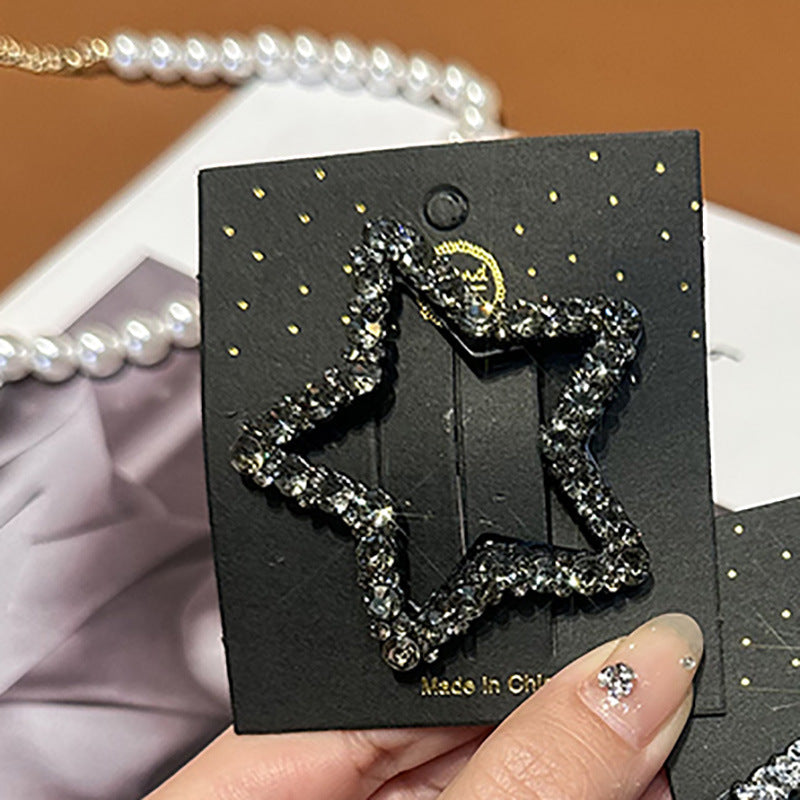 Rhinestone Star Hairpin: High-End Style