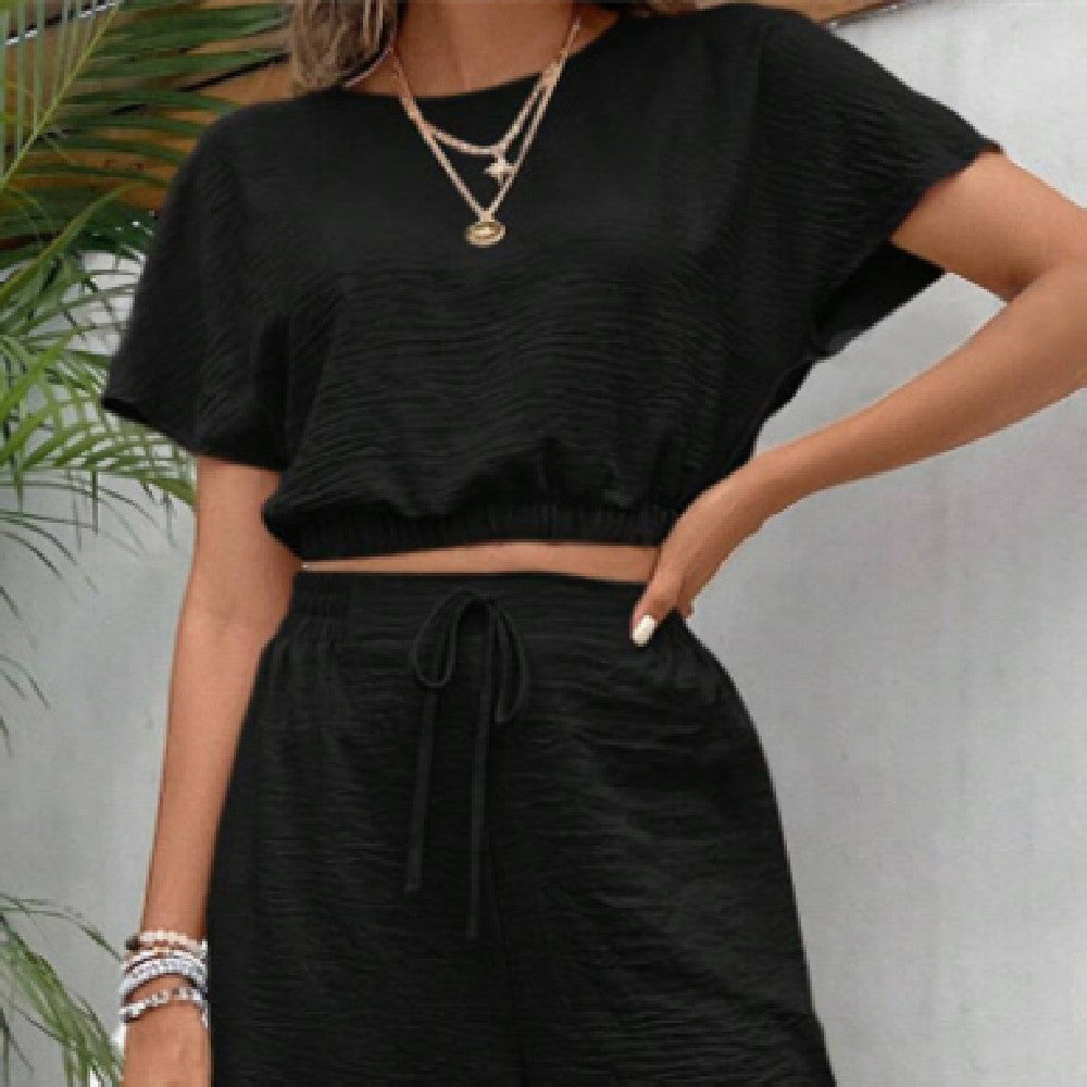 Women's Sleeveless Top Trousers Suit