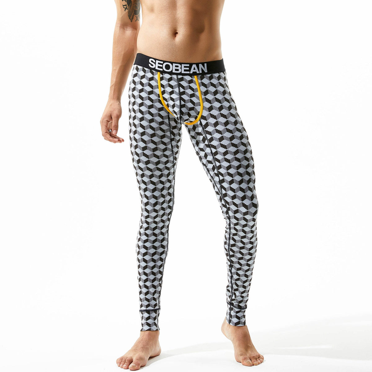 Men's Elastic Breathable Cotton Thermal Long Johns