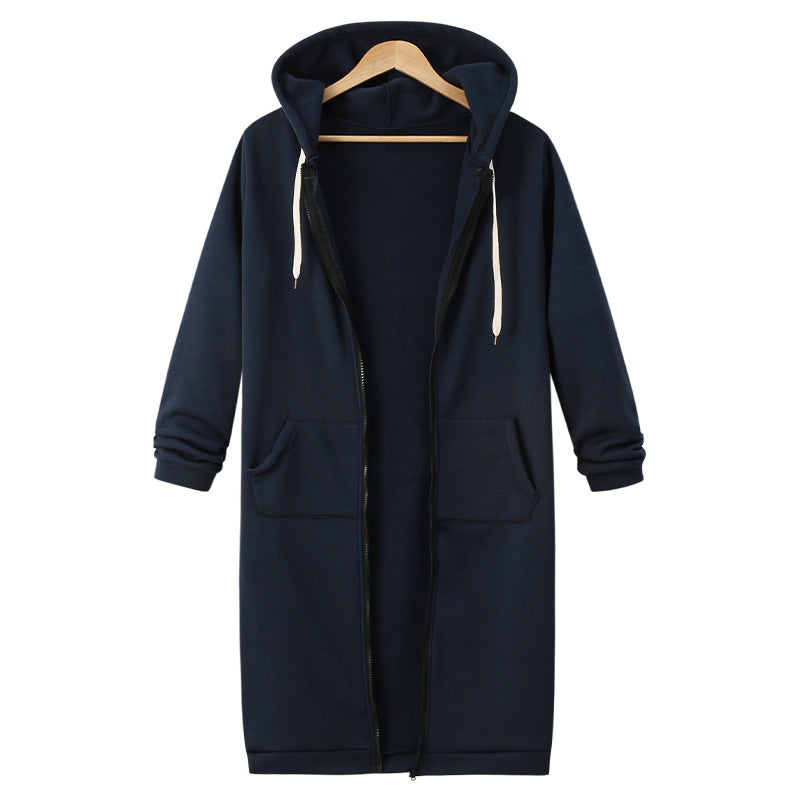 Hooded Long Sleeve Sweater Fleece Long Jacket Sell My Stuff