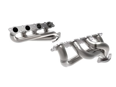 AFE Power Headers, Twisted Steel, Shorty, Stainless Steel, Natural, Ford, Pair - 4833029 Vinyasa Automotive