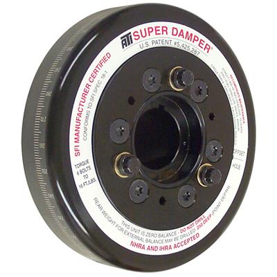ATI Performance Products Harmonic Balancer, Super Damper, Internal Balance, Steel, Black, Chevy - 917784 Vinyasa Automotive