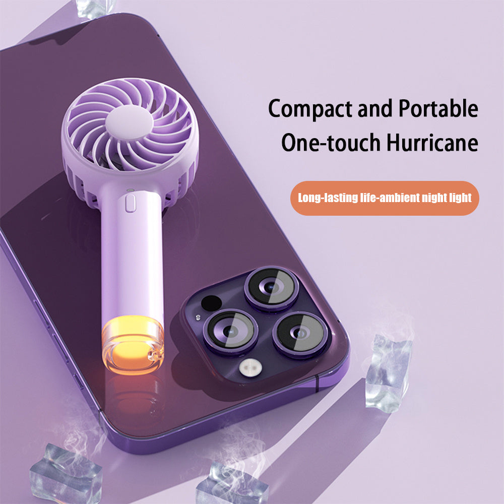 Little Bee Handheld Fan Cute Portable Lamp