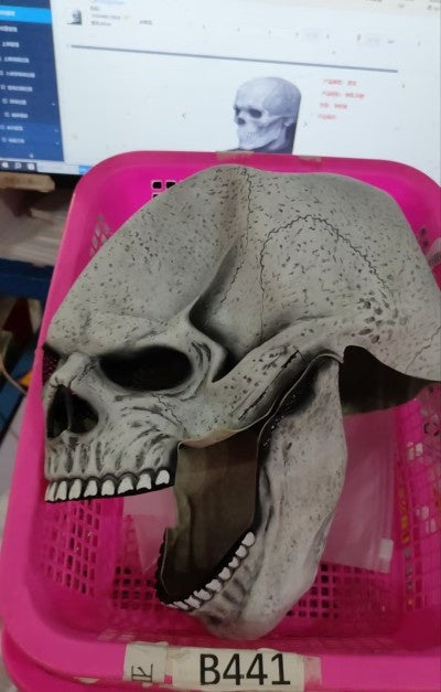 Halloween Movable Mouth Skull Mask Helmet Mouth Movable Skull Full Head Skull Mask My Store