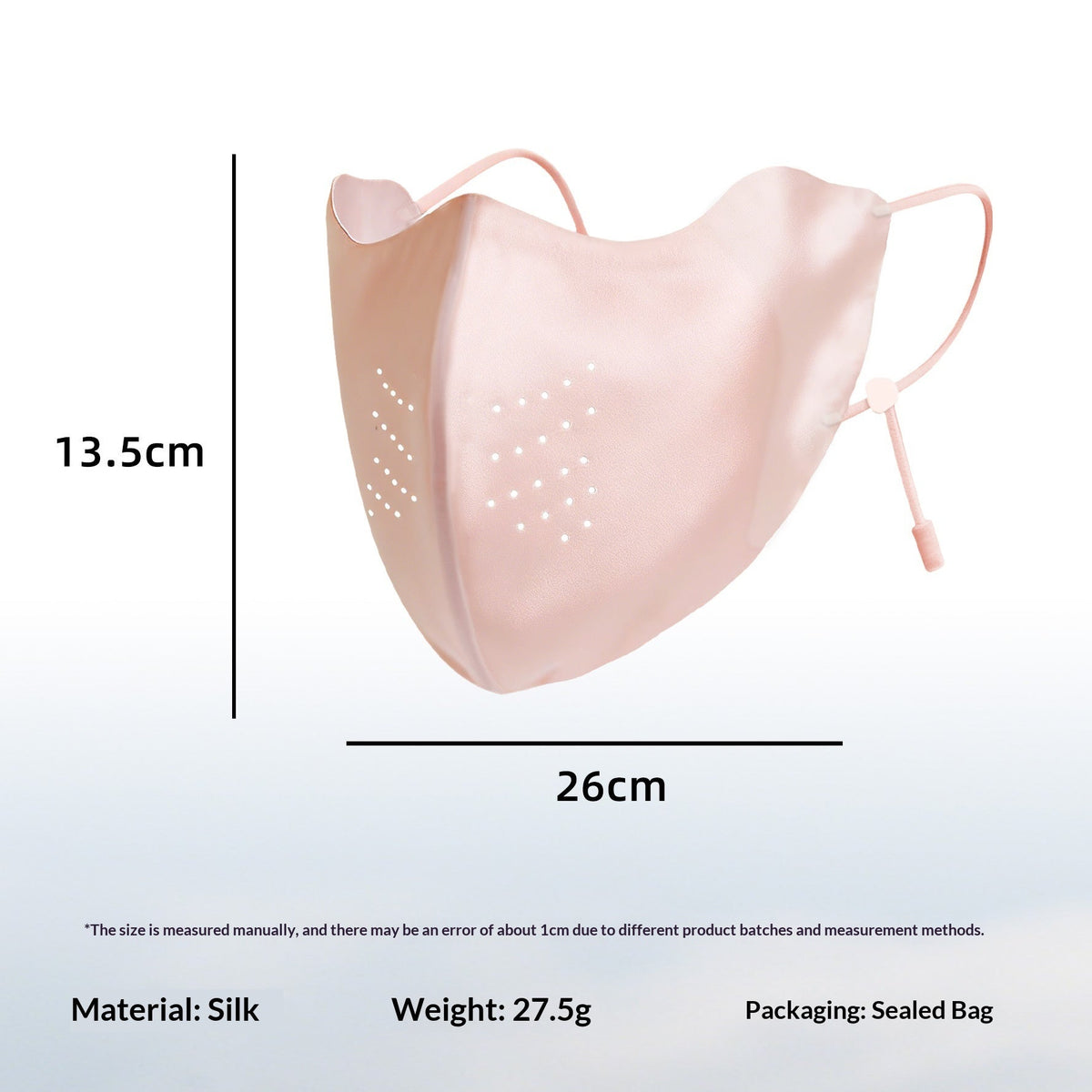Sun-protective With Ventilation Holes Breathable Ice-silk Sunshade Face Mask